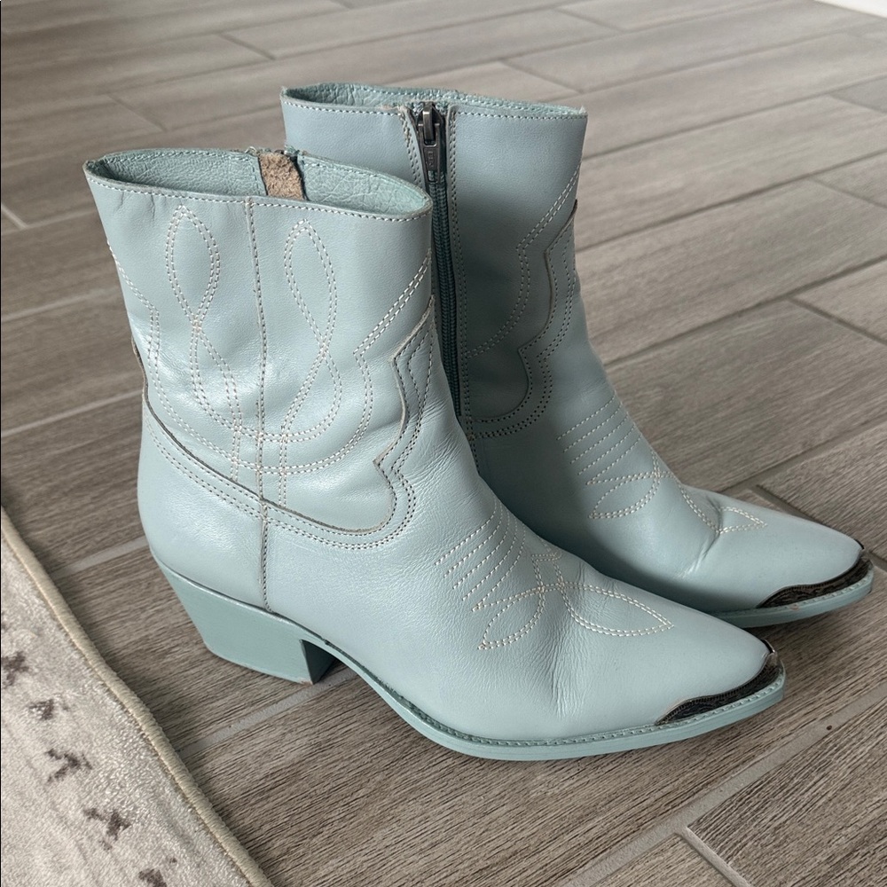 Steve Madden Sky Blue Booties